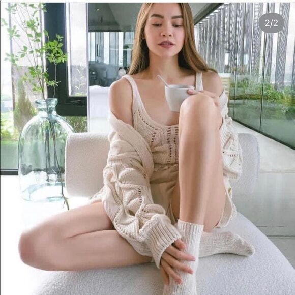 ZARA OPENWORK KNIT TOP - Picture 7 of 10